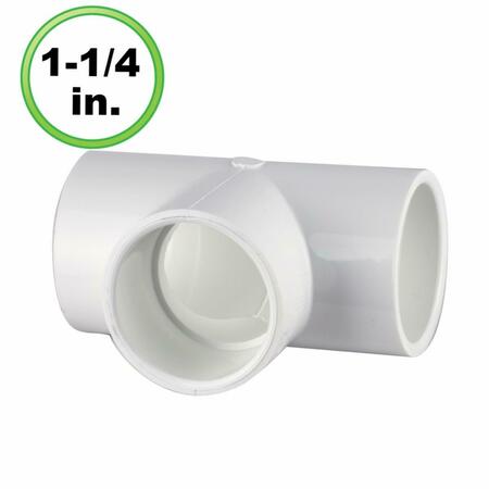 CIRCO 1.25 in. Utility Grade PVC Pipe Tee 124-U